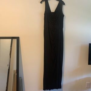 Badgley Mischa Black Sleeveless Gown with Sequin detail